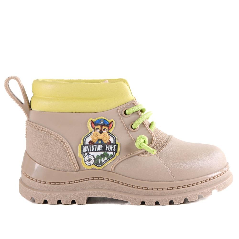 Bota Infantil Grendene Kids Patrulha Canina 23084 Bege Verde Bege 1