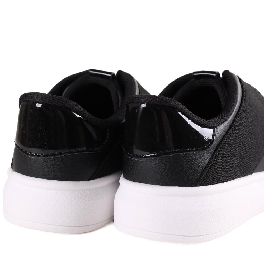 Tênis Infantil Menina Pink Cats Slip On Casual V4162 Preto Preto 4