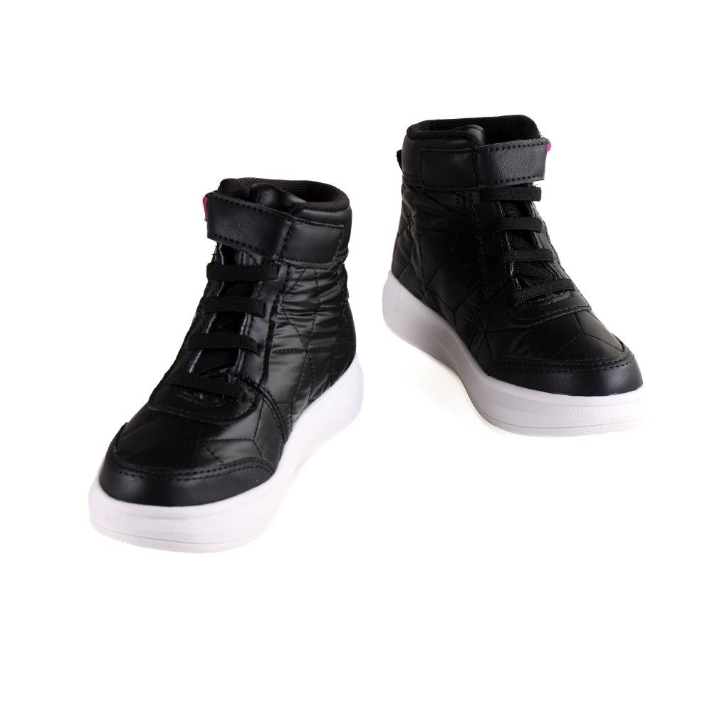 Tênis Infantil Menina Pink Cats Snickers V4402 Preto Preto 5