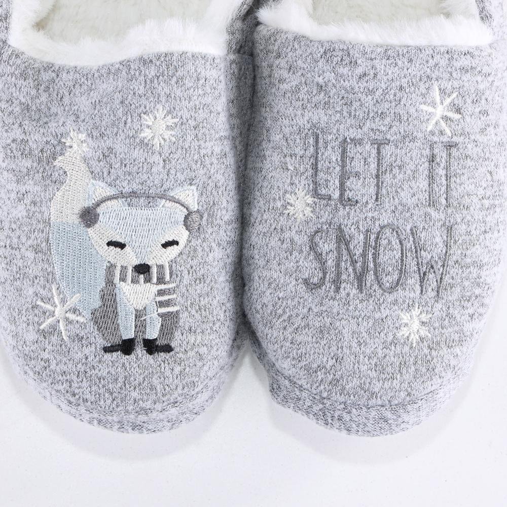 Pantufa Infantil Menina Stuf Sp0052 Cinza Cinza 5