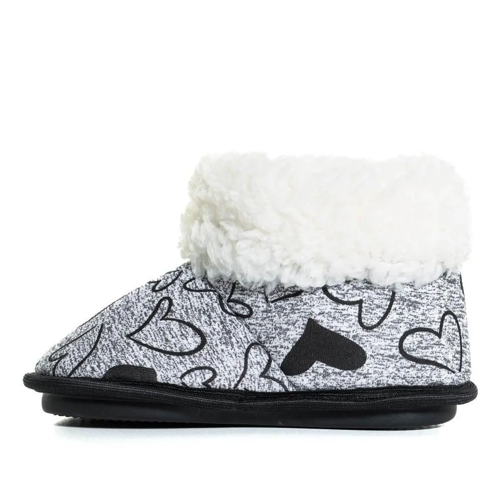 Pantufa Infantil Textil 02 Cinza Cinza 2