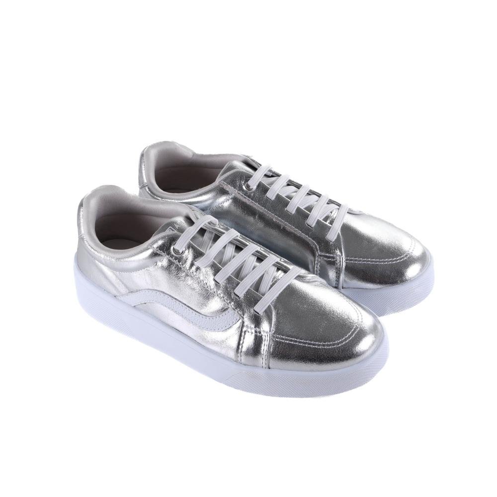 Tênis Feminino Ramarim Casual 2482104 Prata Prata 3