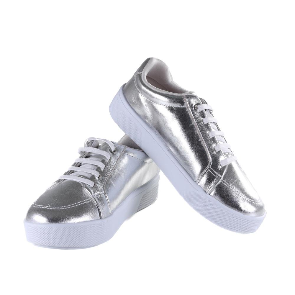 Tênis Feminino Ramarim Casual 2482104 Prata Prata 6