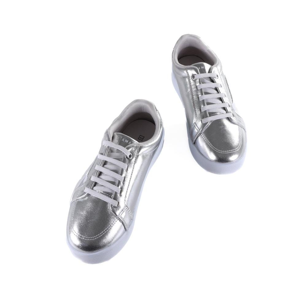 Tênis Feminino Ramarim Casual 2482104 Prata Prata 7