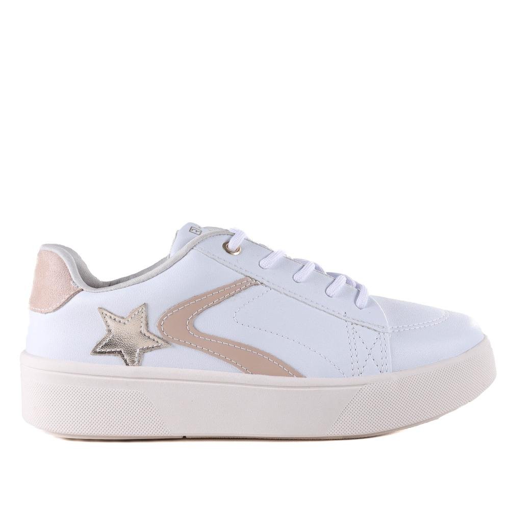 Tênis Feminino Ramarim Casual 2483105 Branco Ouro Branco 1