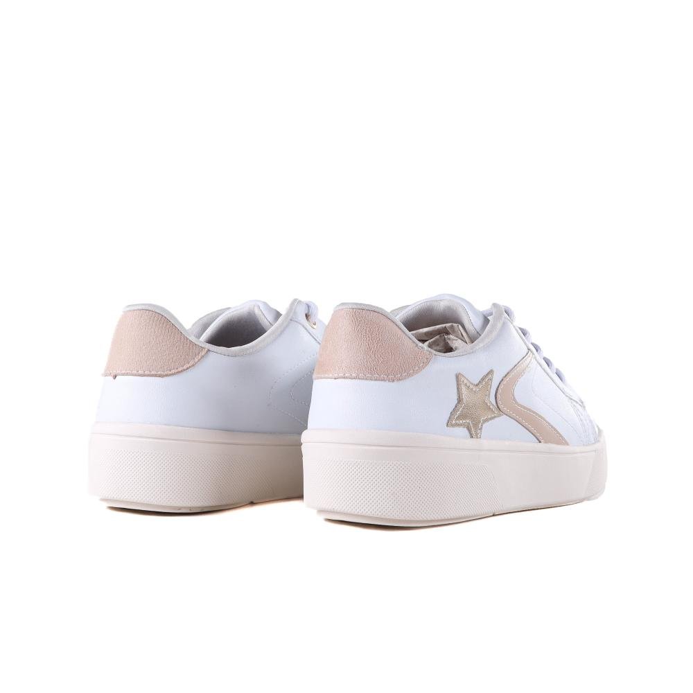 Tênis Feminino Ramarim Casual 2483105 Branco Ouro Branco 4