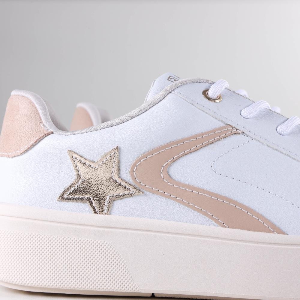 Tênis Feminino Ramarim Casual 2483105 Branco Ouro Branco 6