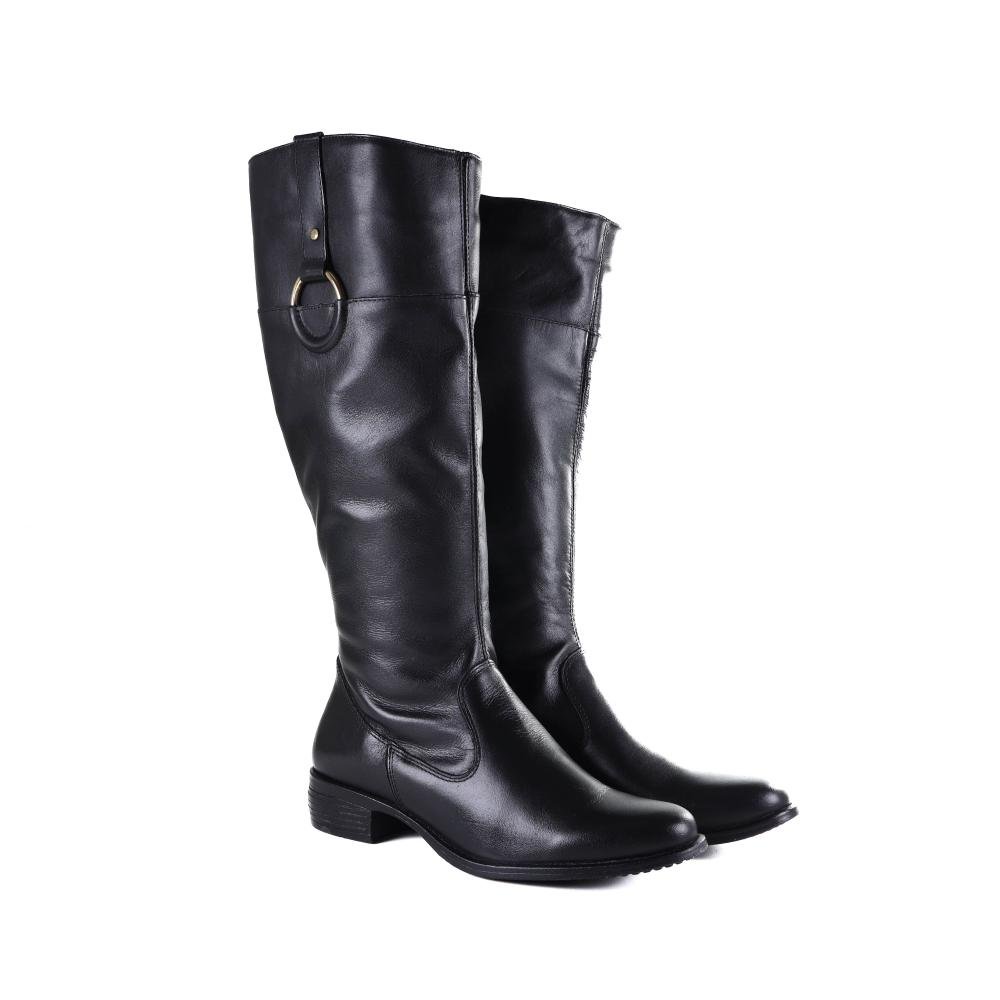 Bota Feminina Zariff Montaria Casual Preto Preto 3
