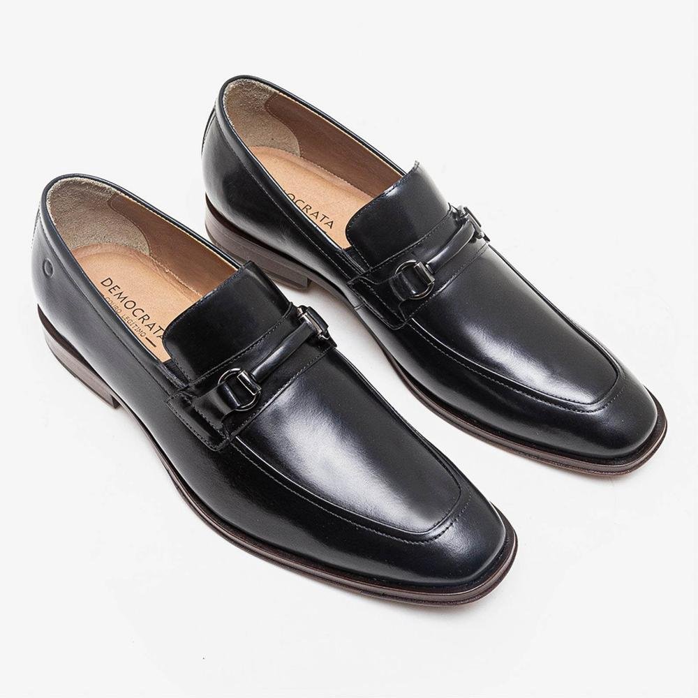 Sapato Masculino Democrata Metropolitan Treviso 495202 Preto Preto 2