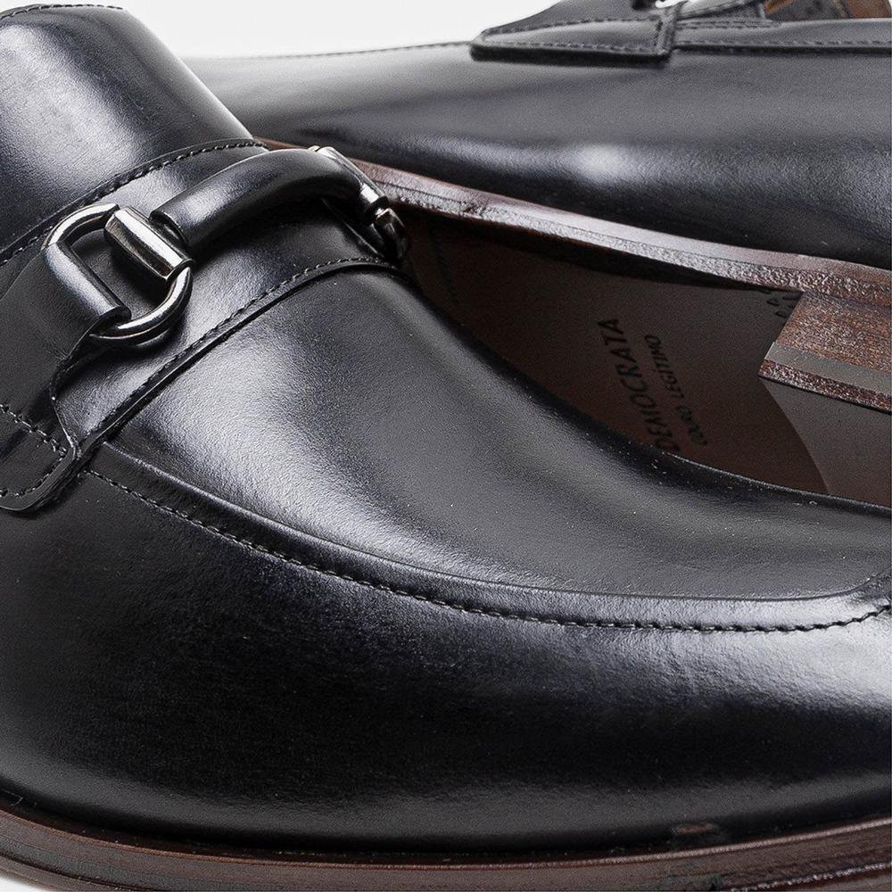 Sapato Masculino Democrata Metropolitan Treviso 495202 Preto Preto 3