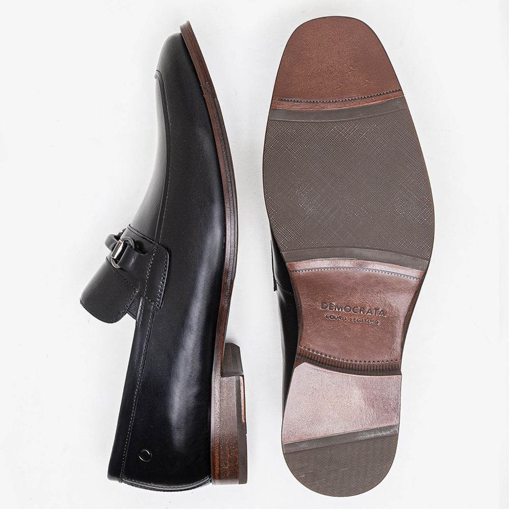 Sapato Masculino Democrata Metropolitan Treviso 495202 Preto Preto 4