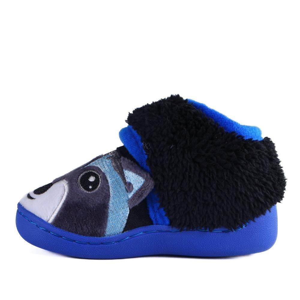 Pantufa Infantil Europa Guaxinim 1027. Azul/Preto Vermelho 7