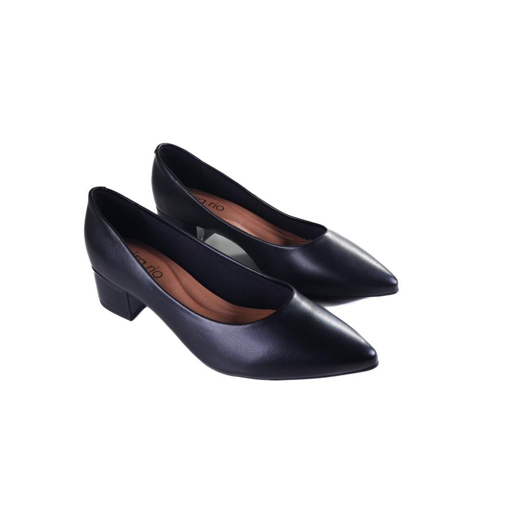 Scarpin Feminino Beira Rio Preto Preto 3