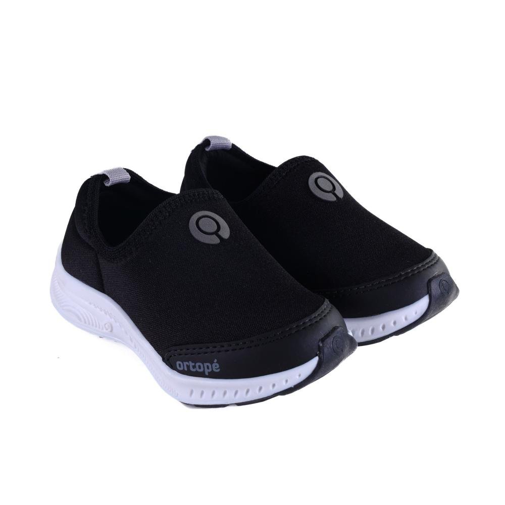 Tênis Infantil Ortopé Preto Grafite Preto
