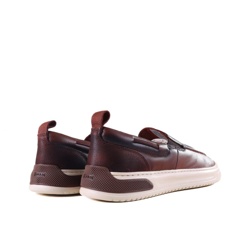 Sapatenis Zariff Masculino Slip On 61404 Whiski Marrom 4