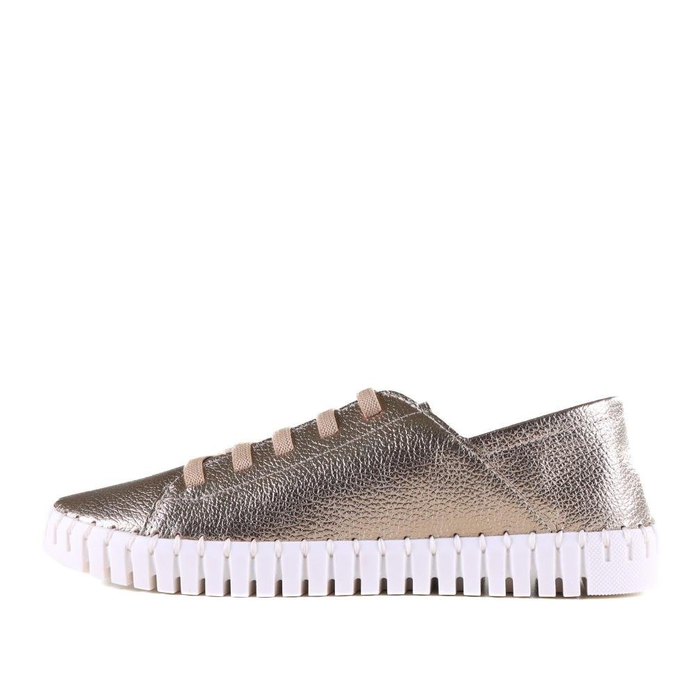 Tênis Feminino Zariff 3040-05 Off White Ouro Dourado 2