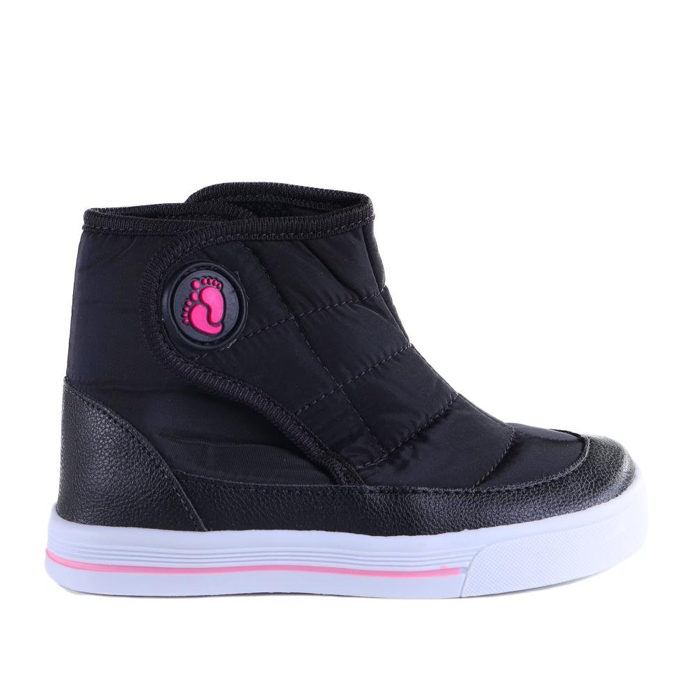 Tênis Infantil Menina Unipasso Botinha Preto Pink Preto 1