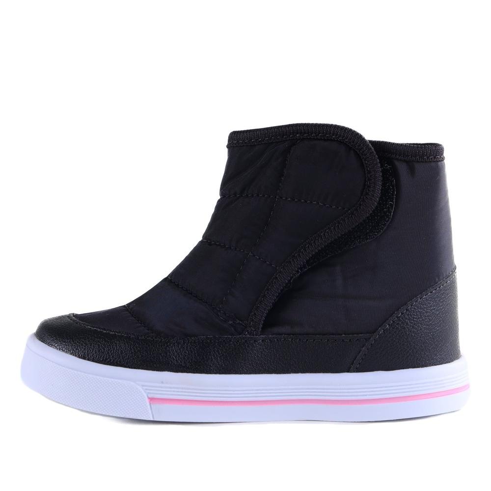 Tênis Infantil Menina Unipasso Botinha Preto Pink Preto 2