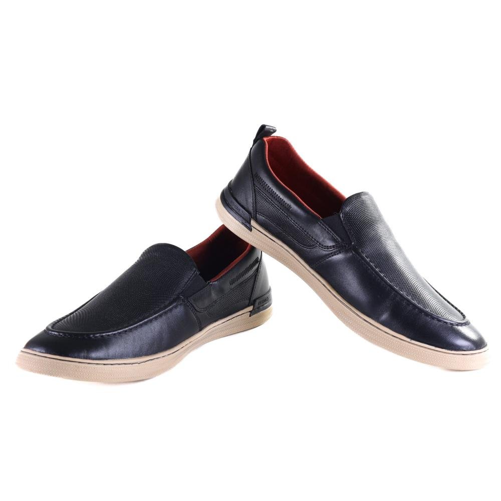 Sapatênis Zariff Masculino Casual 62102 Preto Preto 5
