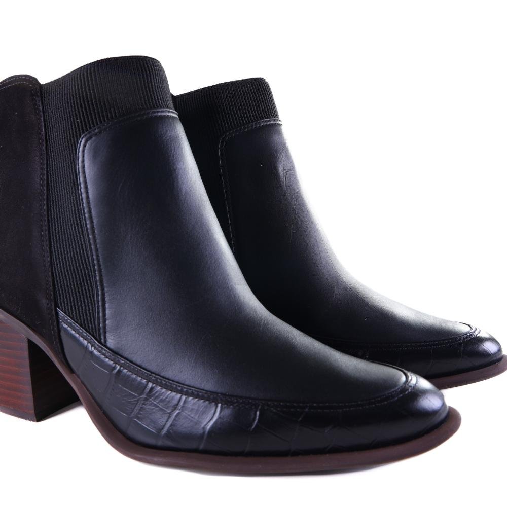 Bota Feminina Zariff Preto Preto 5