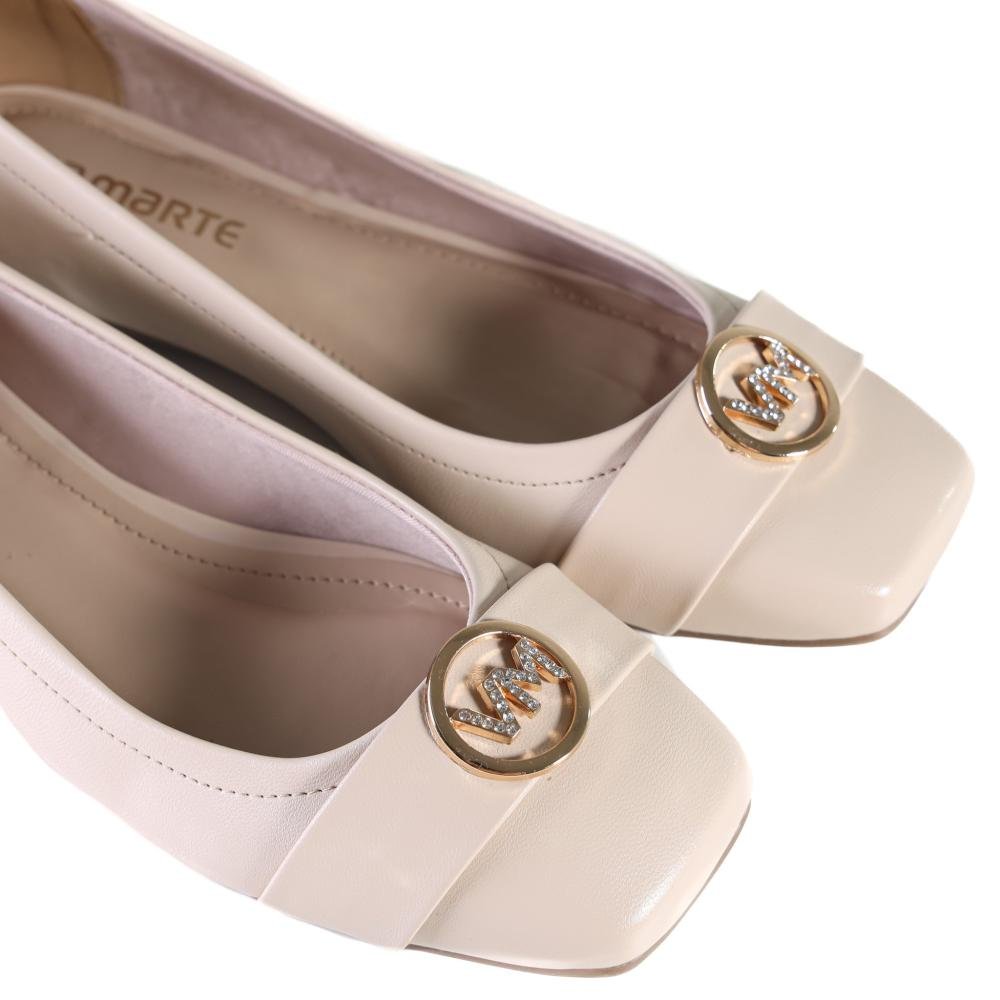 Sapatilha Via Marte Feminina 048-008 Baunilha Branco 5