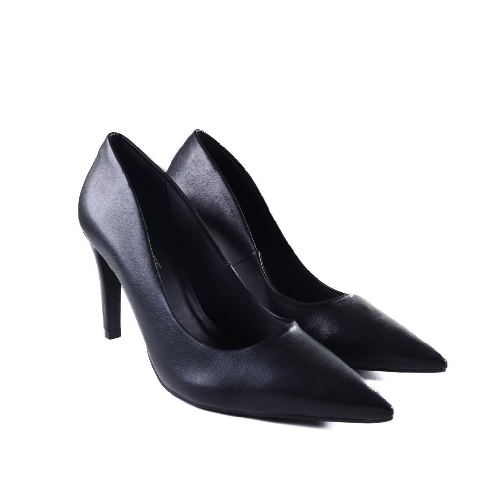 Scarpin Feminino Via Marte 045-001 Preto Preto 3
