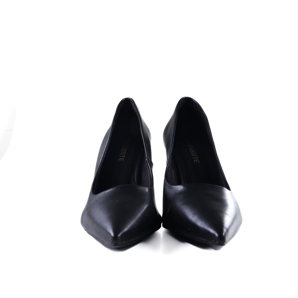 Scarpin Feminino Via Marte 045-001 Preto Preto 5