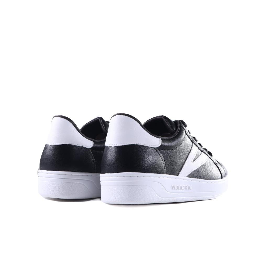 Tênis Feminino Via Marte Casual 064-002 Preto Branco Preto 3