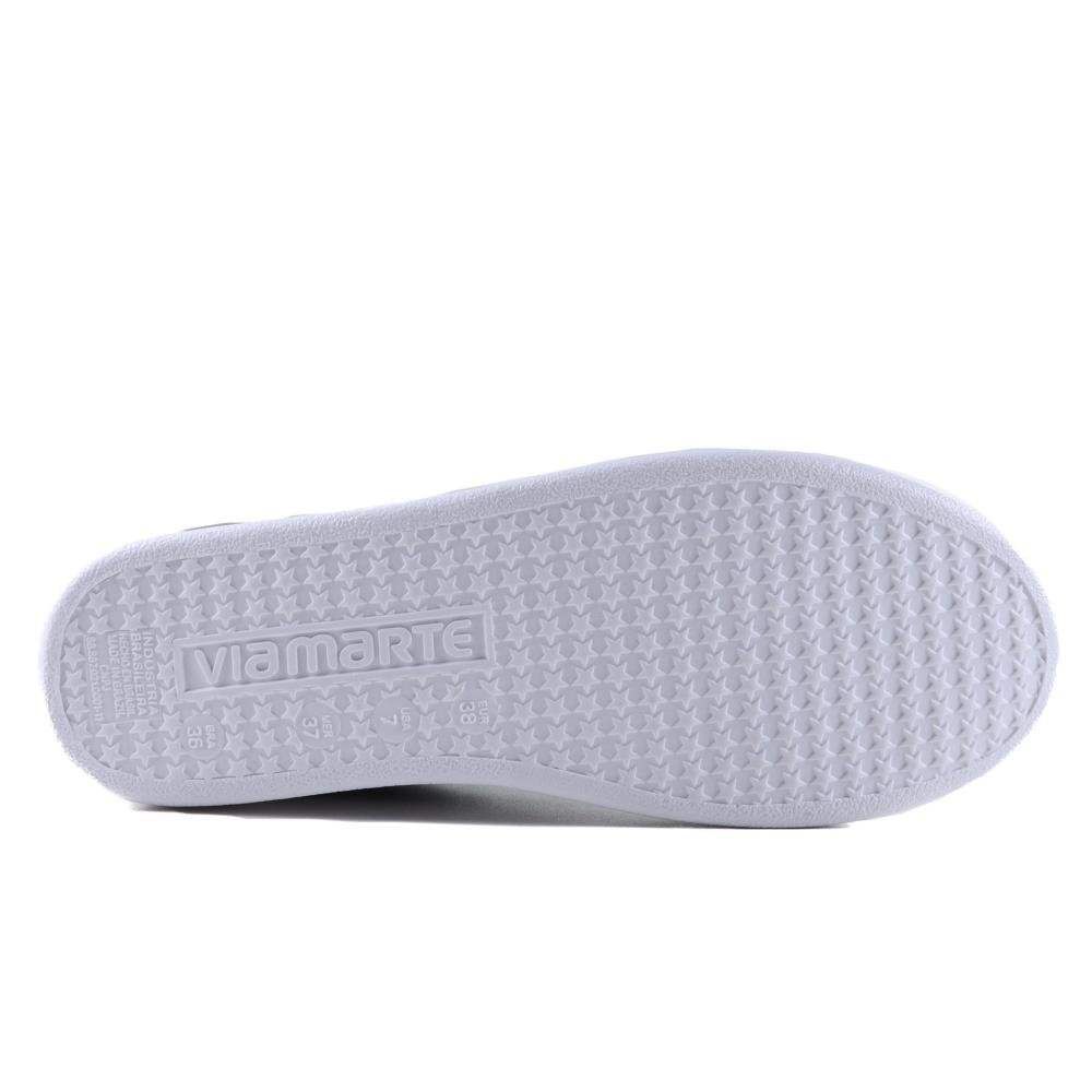 Tênis Feminino Via Marte Casual 064-002 Preto Branco Preto 4