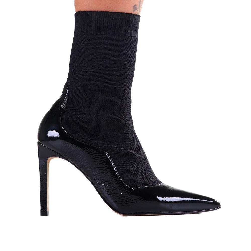 Bota Zariff Feminina Knit 5900006 Preto Preto 1