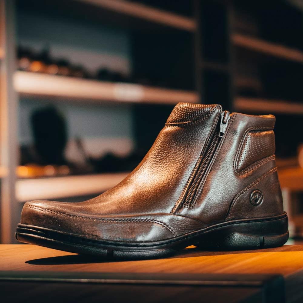 Bota Anatomic Masculina Floater 7887 Brown Marrom 6