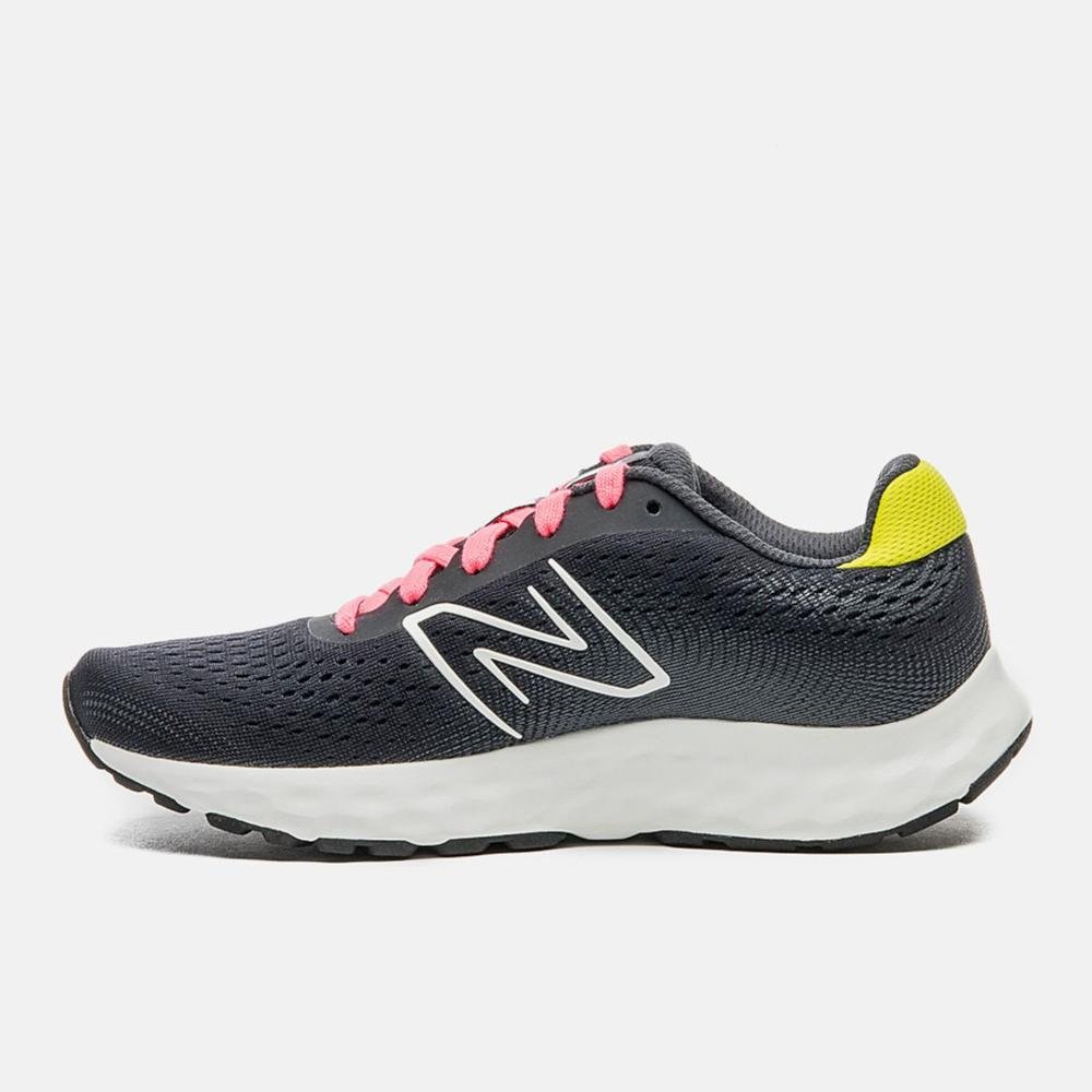 Tênis New Balance Feminino W520v8 Preto/Rosa Cinza 2