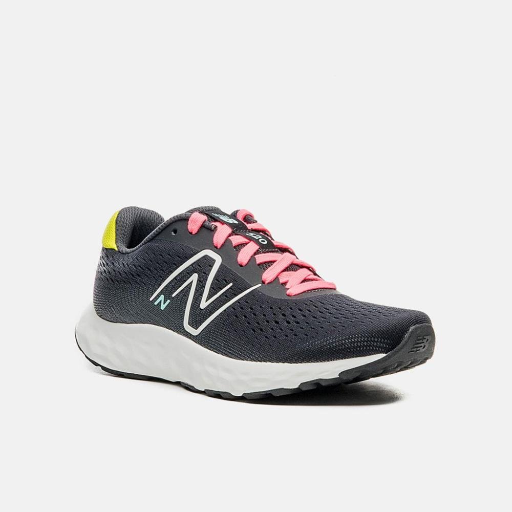 Tênis New Balance Feminino W520v8 Preto/Rosa Cinza 3