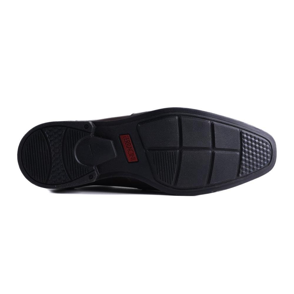 Sapato Masculino Ferracini Social 4462-281 Mogno Preto 6