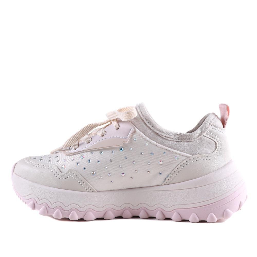 Tênis Menina Pink Cats V4335 Nude Rosa Rosa 2