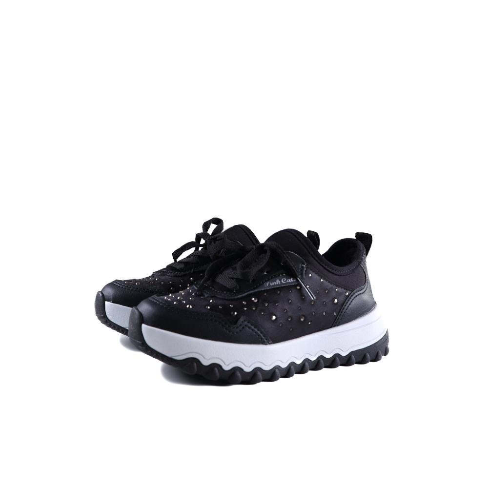 Tênis Menina Pink Cats V4335 Preto Preto 3