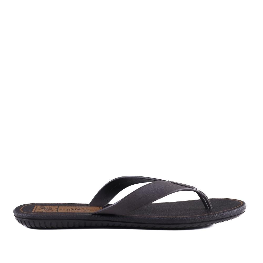 Chinelo Masculino Cartago 11840 Marrom Preto 1
