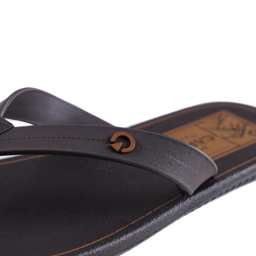 Chinelo Masculino Cartago 11840 Marrom Preto 5