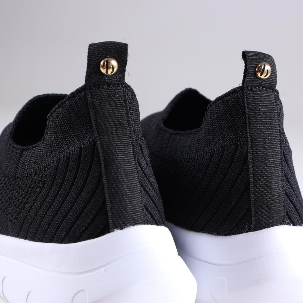 Tênis Bebecê Feminino Slip On T1329-141 Preto Preto 4