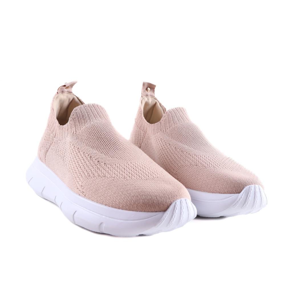 Tênis Bebecê Feminino Slip On T1329-141 Nude Rosa 3