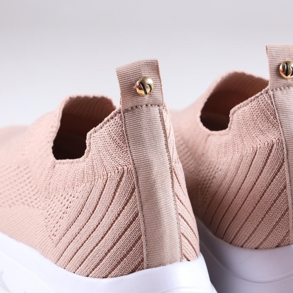 Tênis Bebecê Feminino Slip On T1329-141 Nude Rosa 5