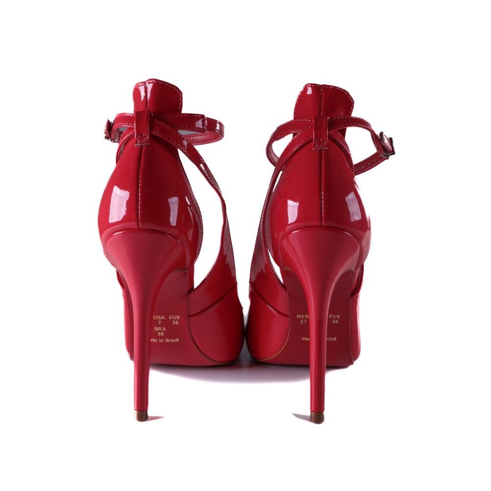 Scarpin Zariff Feminino Verniz 5085.10277 Vermelho Verniz Vermelho 6