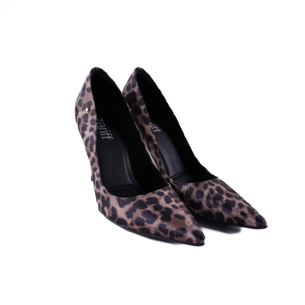 Scarpin Zariff Feminino T9430-212 Onça Marrom 4