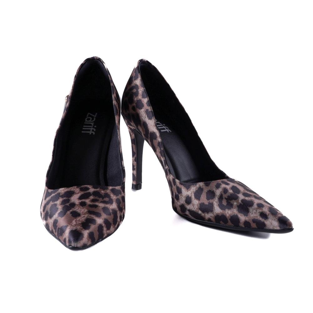 Scarpin Zariff Feminino T9430-212 Onça Marrom 5