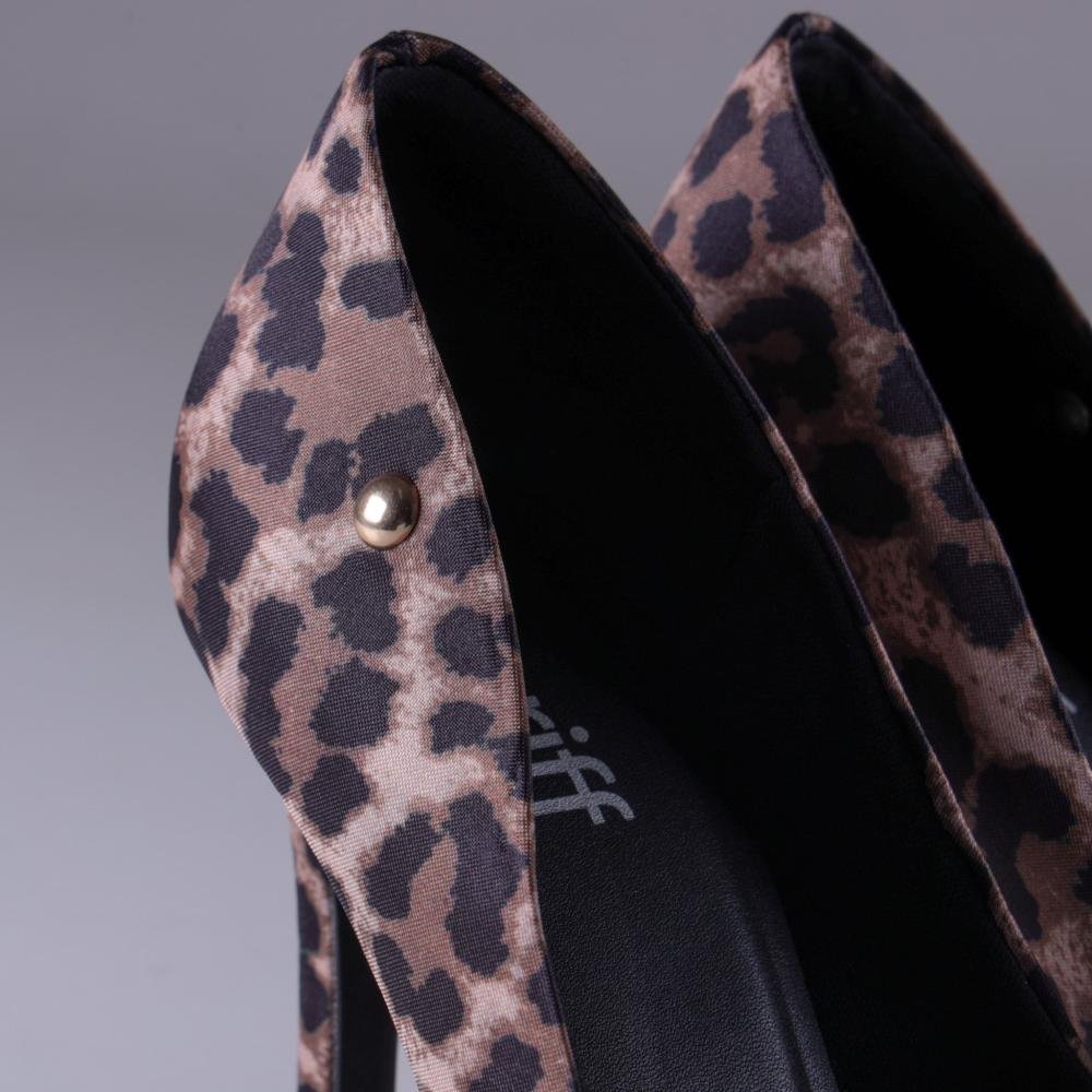 Scarpin Zariff Feminino T9430-212 Onça Marrom 6