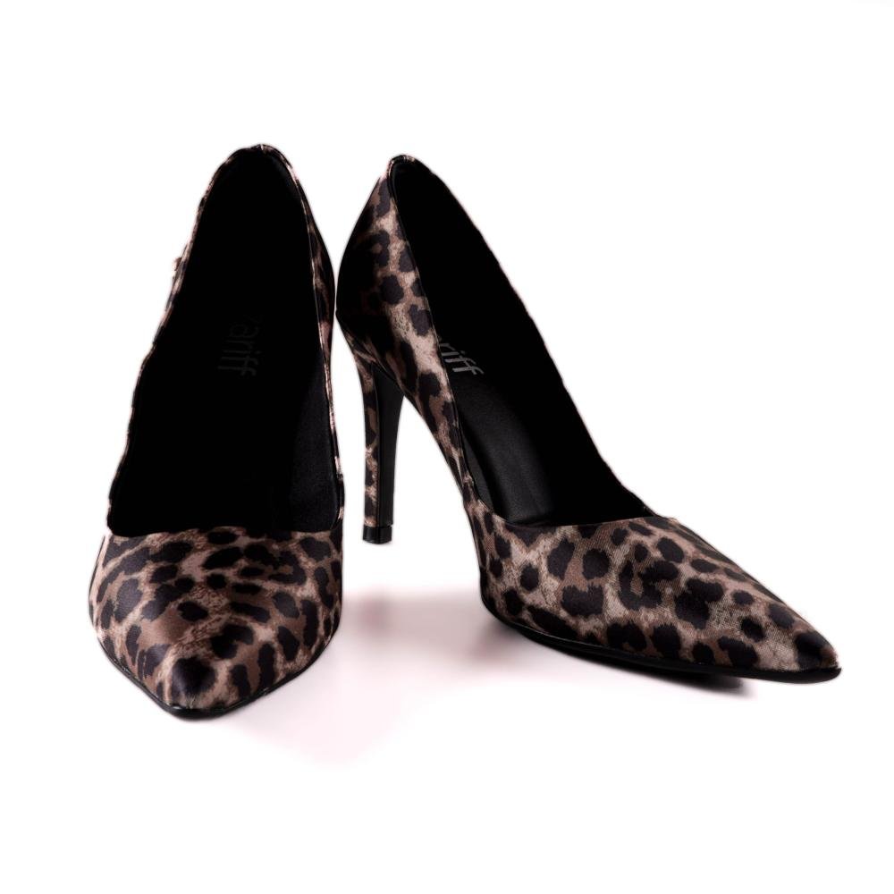 Scarpin Zariff Feminino T9430-212 Onça Marrom 9