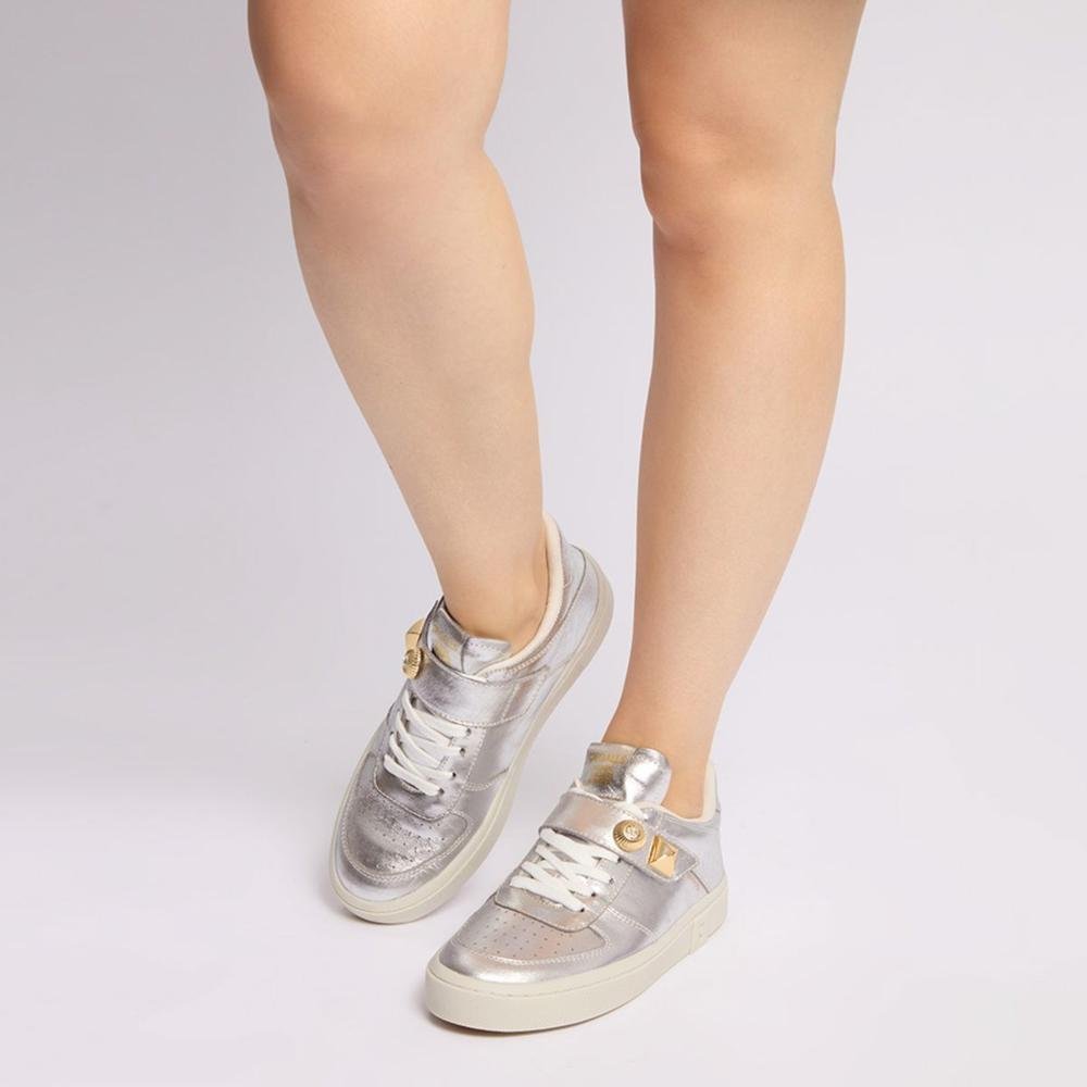 Tênis Degalls Feminino Metalizado 0146.0029.0034 Prata Prata 5