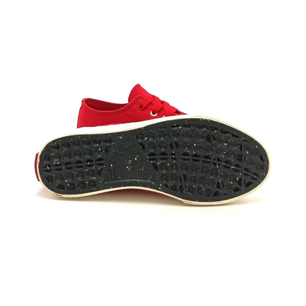 Tenis Coca-Cola Feminino Wooster Canvas Cc2452 Vermelho/Off White Vermelho 7