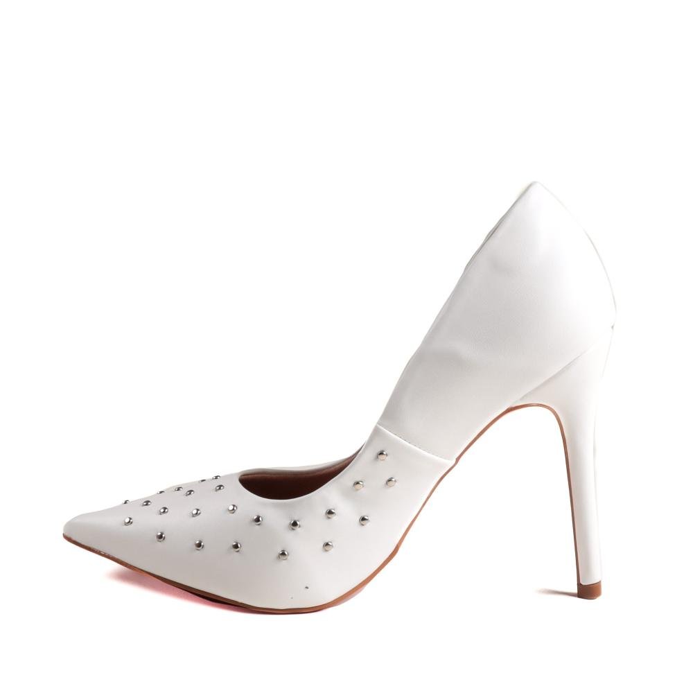 Scarpin Zariff Feminino Salto Fino 5085.10468 Branco Branco 2
