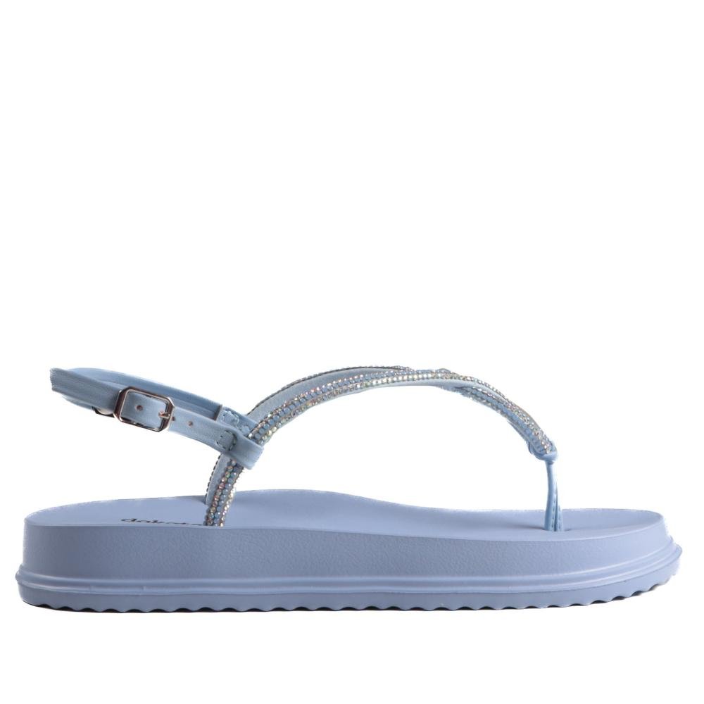 Sandália Rasteira Dakota Feminina Flatform Y6241g Céu Azul 1